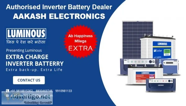 Inverter battery dealers in Noida India  Aakash Electronics