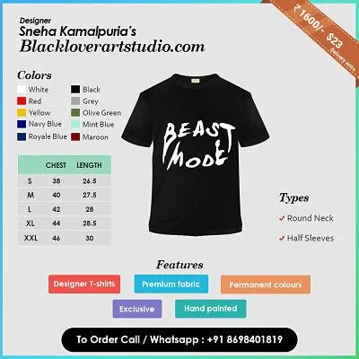 Quoted T-shirt Printing in Mumbai