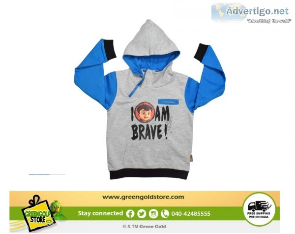 Flat 50% OFF ON Hoodies andamp Sweatshirts Buy Chhota Bheem Hood