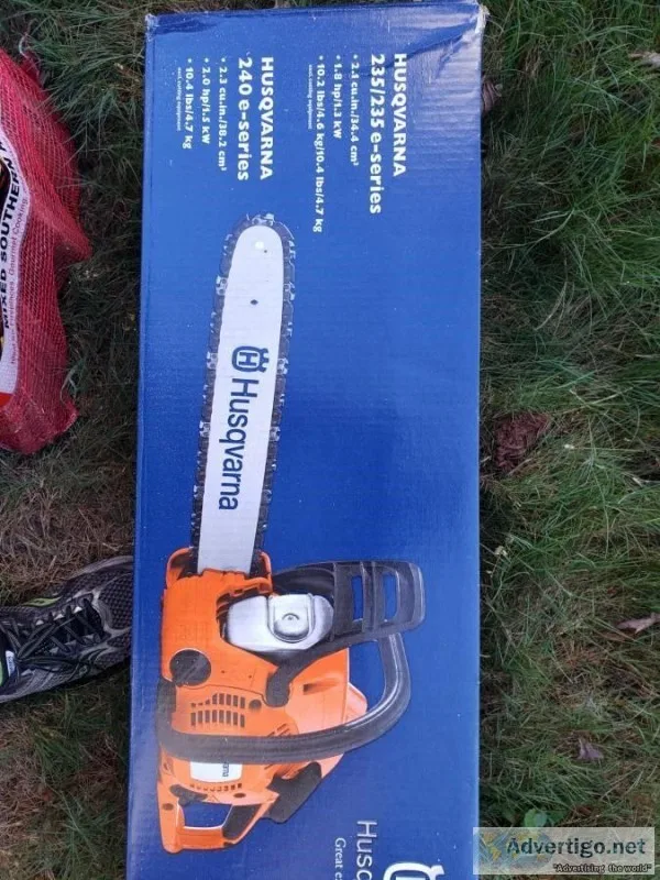 Brand New Husqvarna 235e chainsaw