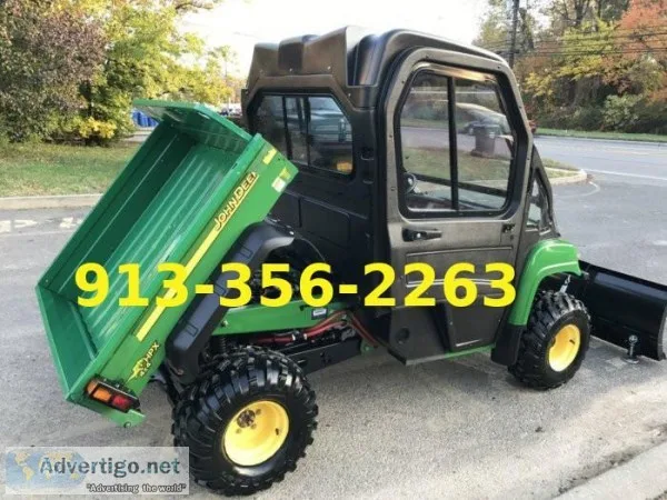 2014 John Deere Gator HPX 850D 4X4 Diesel wFull Cab and Plow