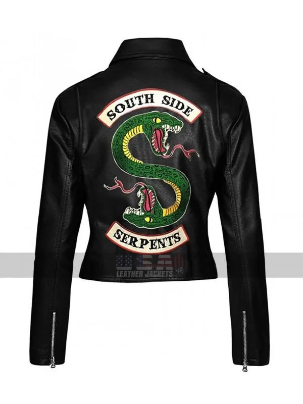 Riverdale Southside Serpents Women Biker Leather Jacket