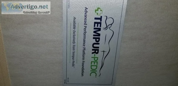 2 TEMPURPEDIC FOUNDATIONS WKING BEDFRAME