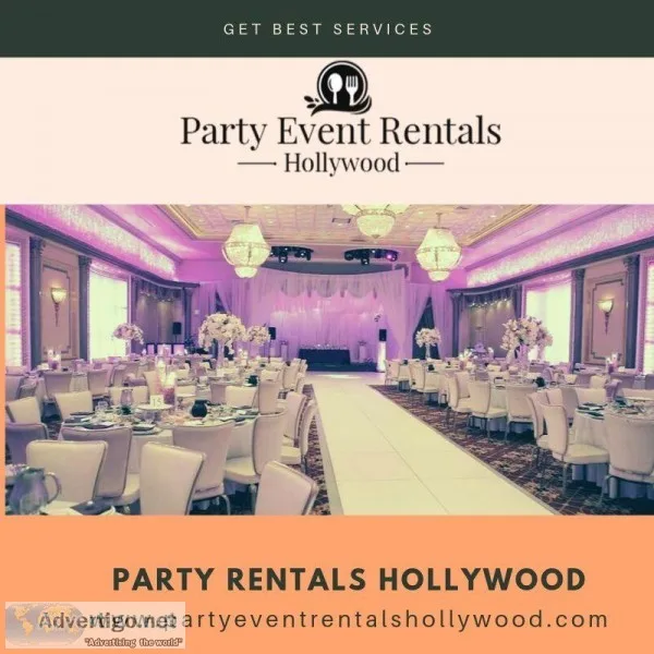 Contact us for Party Rentals Services in Hollywood