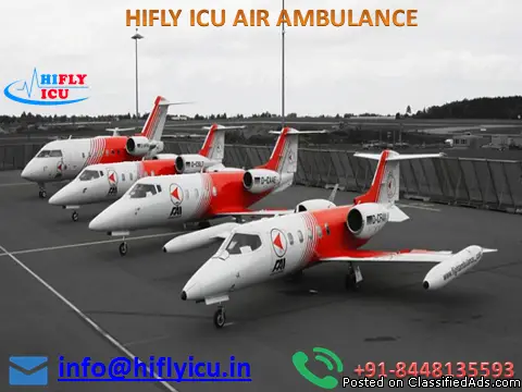 Book CCU Setup Air Ambulance Services in Bangalore by Hifly ICU