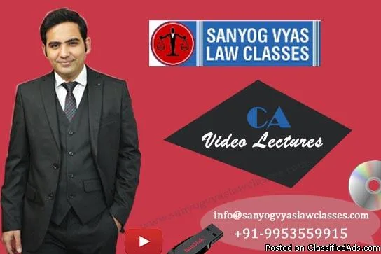 See CA video lectures through pen drive DVDs SD Card and Tablet