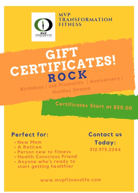 Fitness Gift Certificates