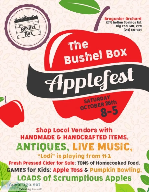 The Bushel Box Applefest Oct 26th 2019
