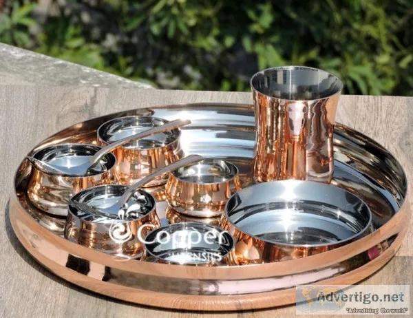 Serve a Scrumptious Meal in Our Stunning Traditional Copper Thal