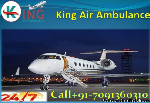 24 Hours-King Air Ambulance Service in Delhi