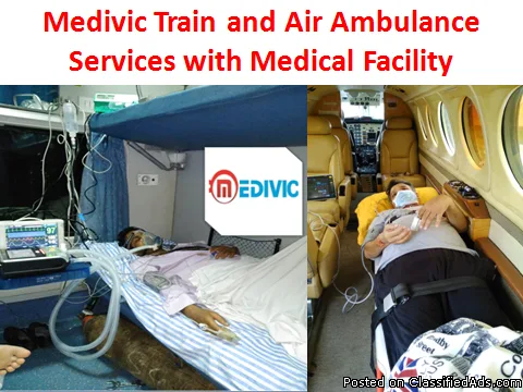 Latest Medical ICU Facility with Medivic Aviation Air Ambulance 