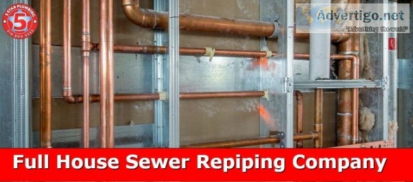 Popular Full House Water Repiping in Sacramento city