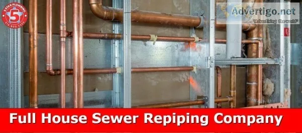 Popular Full House Water Repiping in Sacramento city