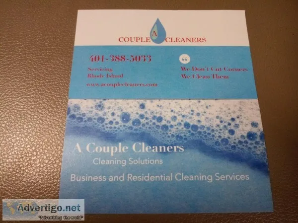 A Couple Cleaners