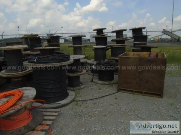 LARGE ASSORTMENT OF COPPER CABLE APPROXIMATELY 115 ROLLS