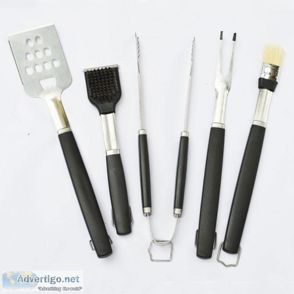 5-Piece Stainless Steel BBQ Tool Set