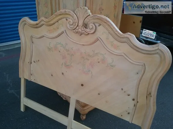 Armoire and matching headboard