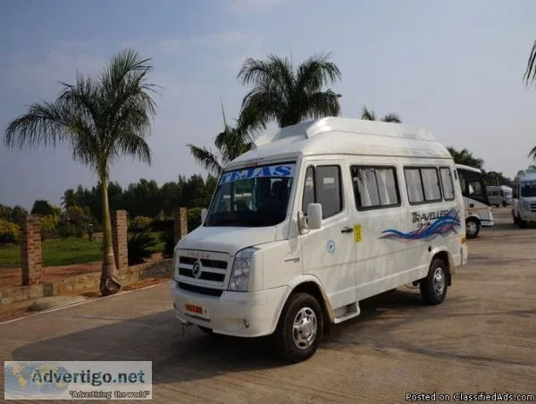 12seater tempo traveller hirerent in Bangalore