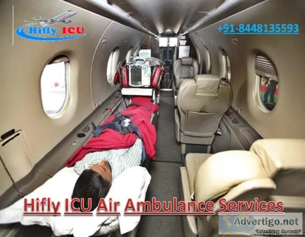 Medical Support by Hifly ICU Air Ambulance in Delhi