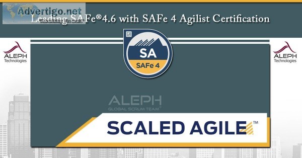 SAFe Agilist   Certification Course  Aleph Technologies  