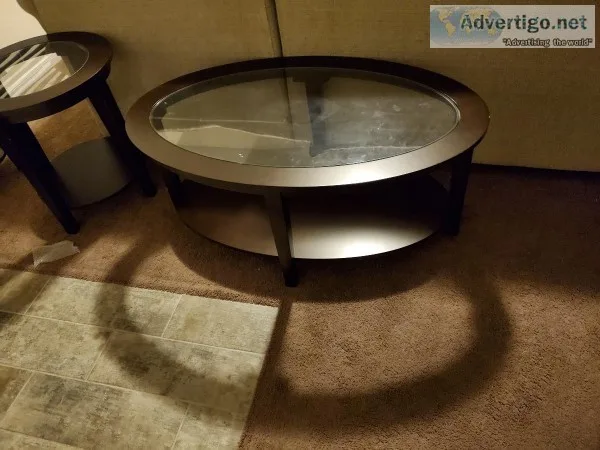 Three piece end table set