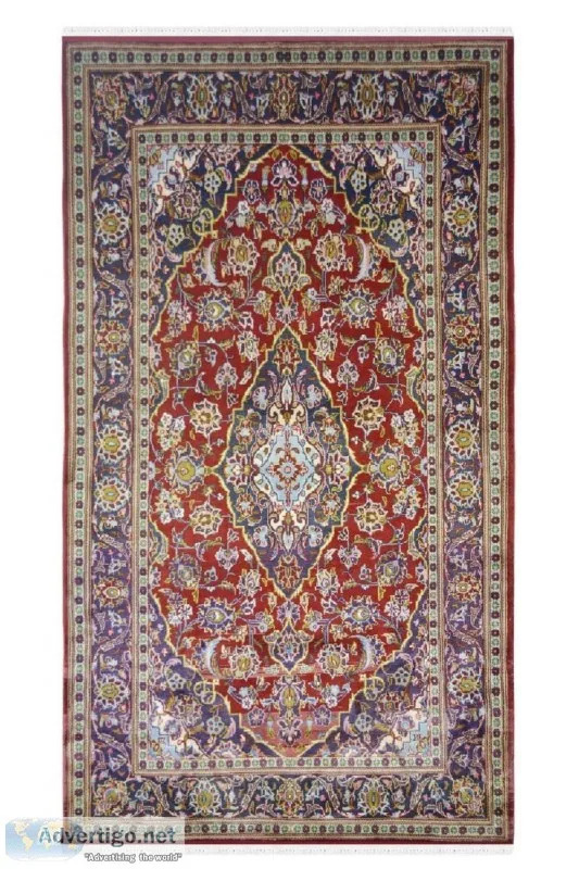 Tabriz Kashan Vintage Medium Size Red Area Rug - Rugs and Beyond