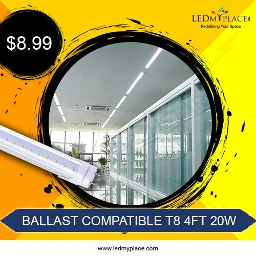 Install 4 ft LED Tubes at the Residential Places to Lighten the 