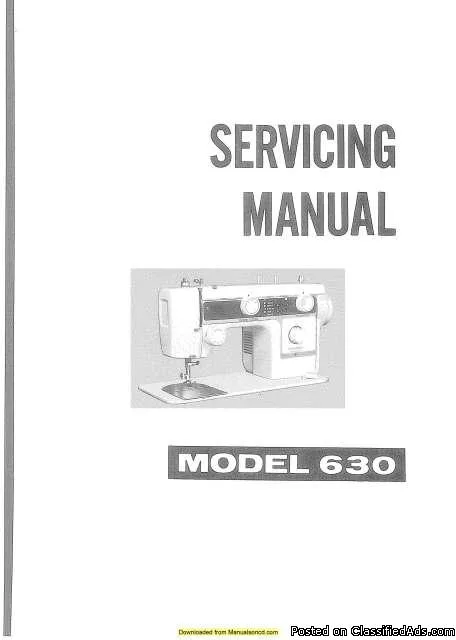 Janome 630 Sewing Machine Service-Parts Manual