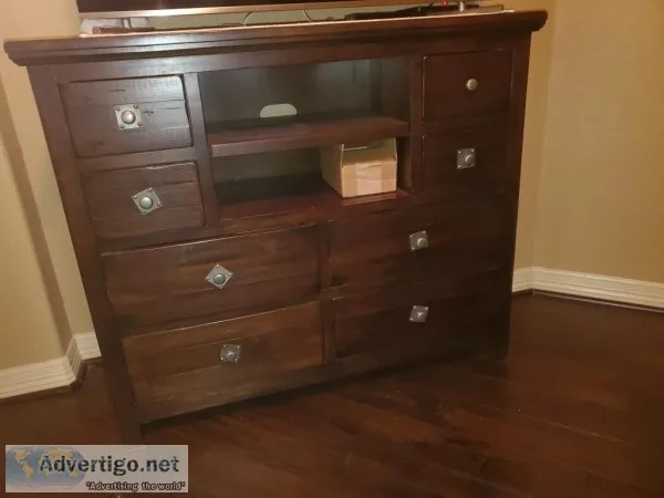 King bedroom set solid wood