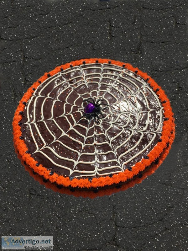 Halloween spider cake