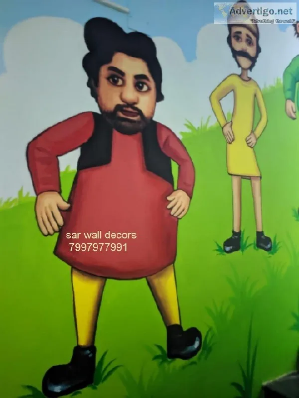 Jumbo kids school wall Art painting in Hyderabad