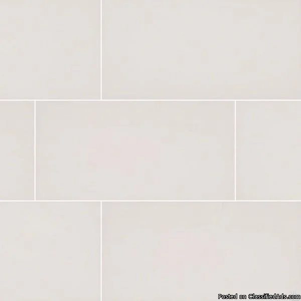 Domino White 24X24 Polished Porcelain Tile