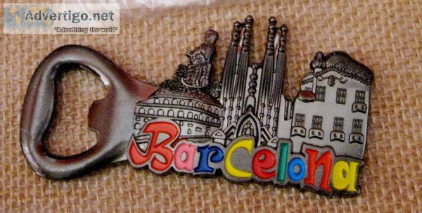 Barcelona Souvenir Metal Bottle Opener Refrigerator Magnet Citie