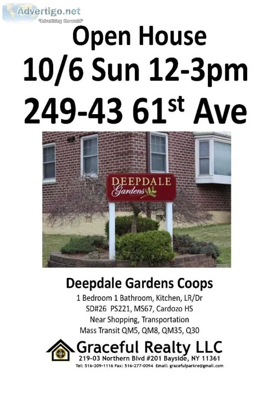 Open House 106 Sun 12-3pm 1 Bedroom Coop in Deepdale Gardens
