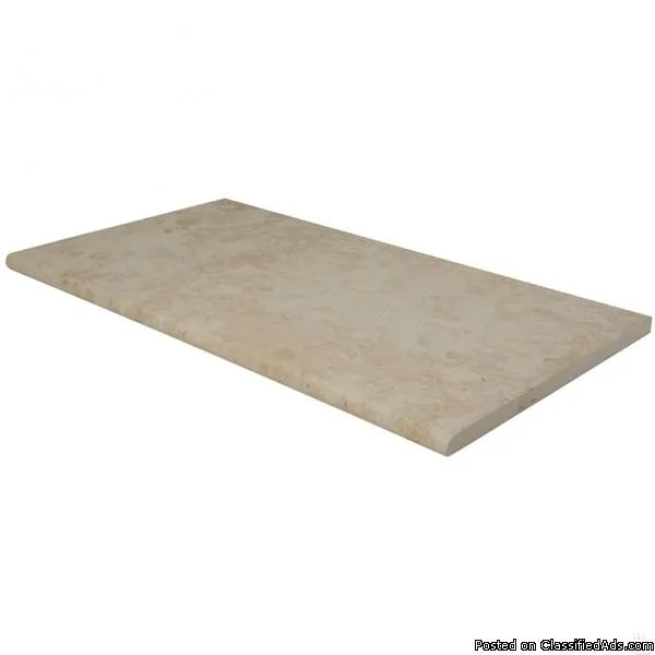 Petra Beige 13X24 One Long Side Bullnose Pool Coping