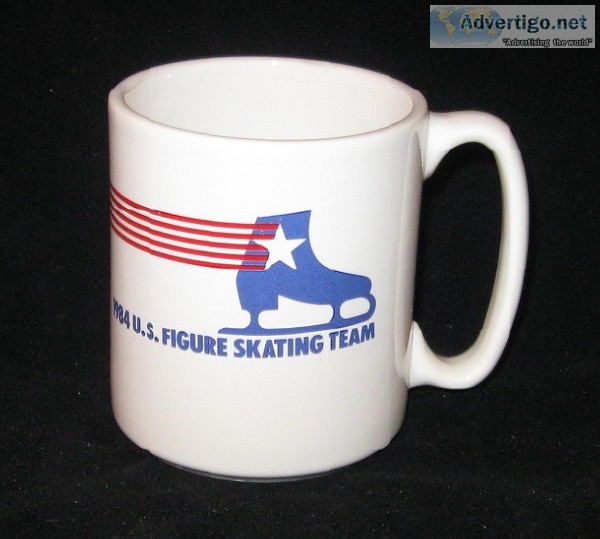 1984 Winter Olympics USA Figure Skating Team Maxwell House White