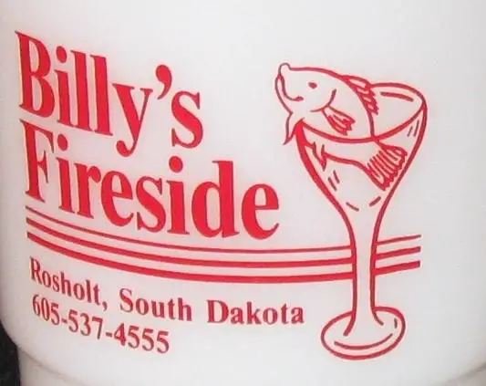 Billy s Fireside Fish Fries Bar South Dakota Souvenir Oven Proof