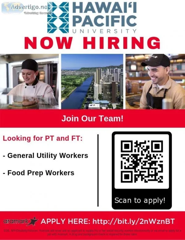 General Utility Worker - Hawaii Loa Campus