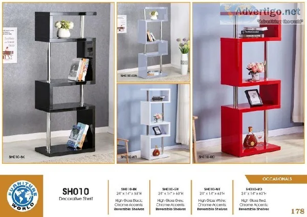OCCASIONAL DECORATIVE WHITE COLOR SHELF AVAILABLE BRAND NEW VISI