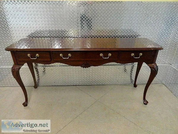 Ethan Allen Georgian Court Sofa Table with Drawers 11-9620