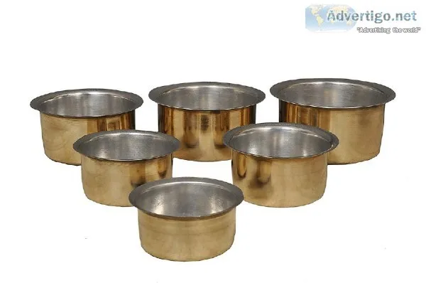 Nutristar Tope Brass Kalai Set (1 to 6 L) -6 Piece