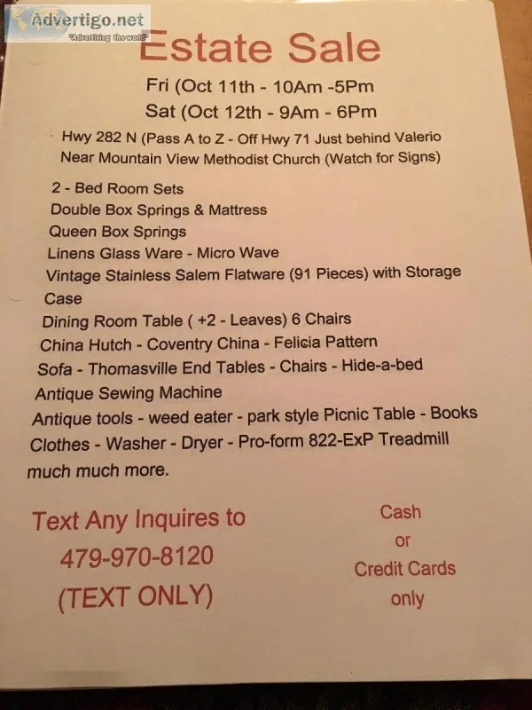 Estate Sale