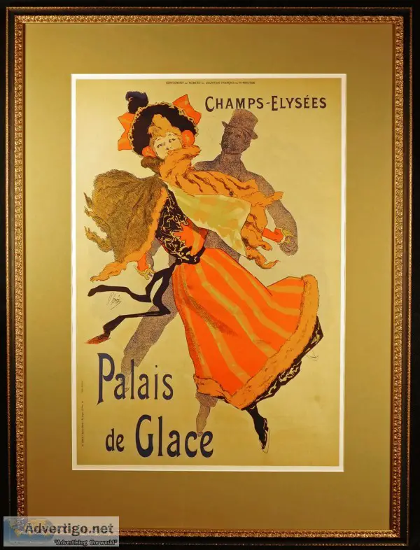 Palais du Glace (Poster) Original Lithograph by Jules Cheret