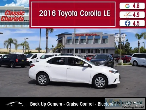 Used 2016 Toyota Corolla LE for Sale in San Diego - 19954