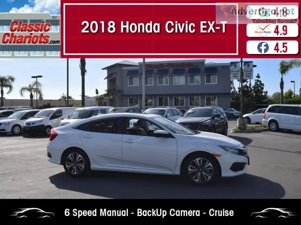 Used 2018 Honda Civic EX-T for Sale in San Diego-  20008