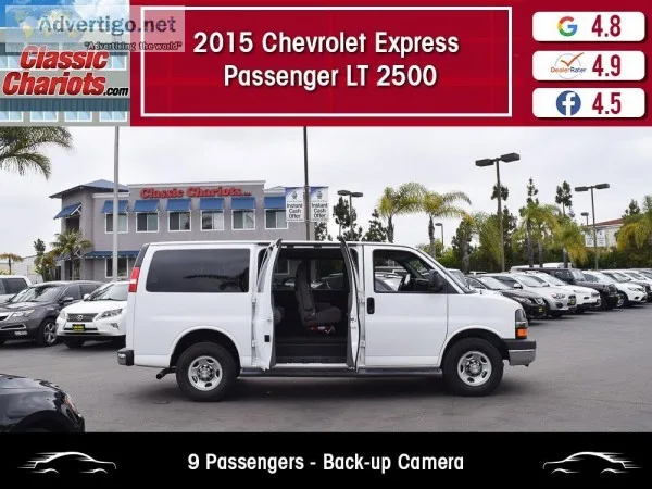 Used 2015 Chevrolet Express 9 Passenger LT 2500 for Sale in San 