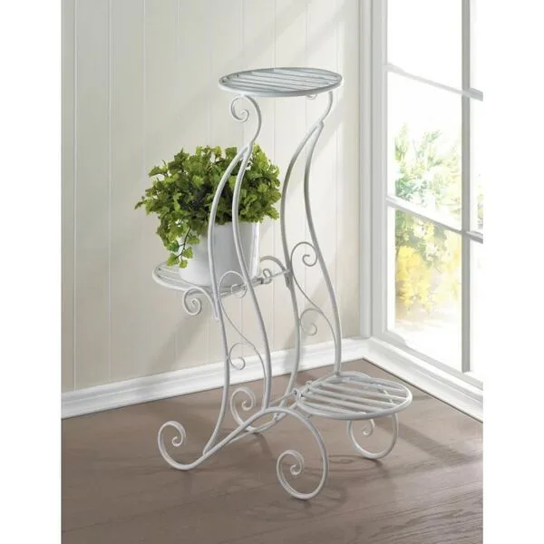 Curlicue Design 3 Tier Plant Stand