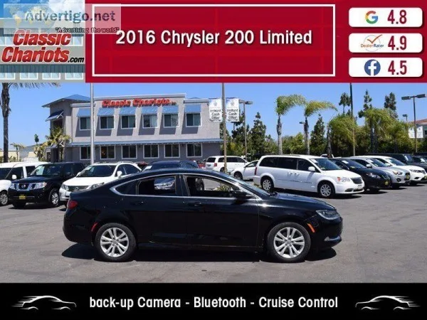 Used 2016 Chrysler 200 Limited For Sale in Vista CA - Stock 1989