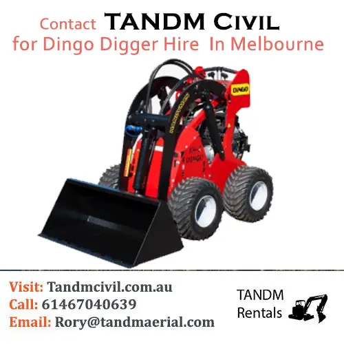 Contact TANDM Civil for Dingo Digger Hire Services In Melbourne