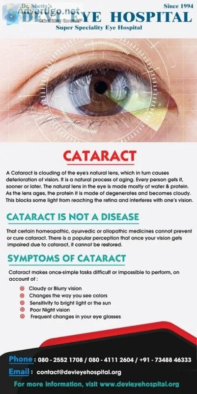 Devi Eye Hospital  Looking for Cataract surgery in Bangalore